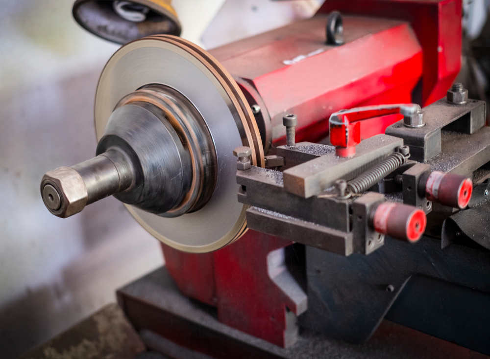 Brake,lathe,tool,polishing,disc,brakes,of,cars,working,automatic