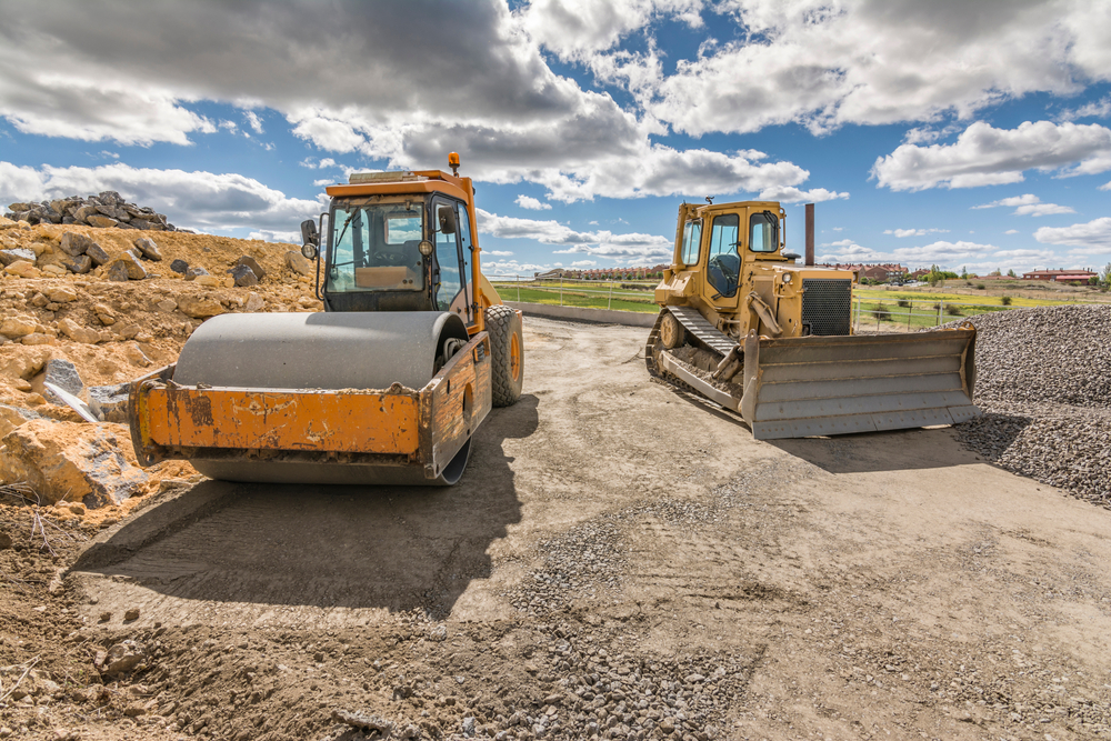 Machinery,specialized,in,construction,in,road,repair,work